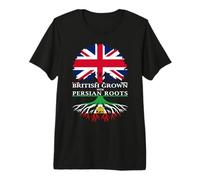 British Grown with Persian Roots Premium T-Shirt