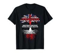 British Grown with Polish Roots, Poland English Heritage T-Shirt