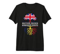 British Grown with Romanian Roots - Romania and UK Premium T-Shirt