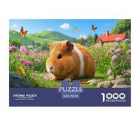 British Guinea Pig 1000 Piece Jigsaw Puzzle for Adults Challenging Puzzle Educational Adults Age 12 Years Up - Challenge Edition Hard Puzzle for 70x50cm/1000pcs Family Decorations