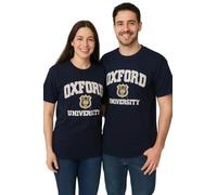 British Heritage Brands Unisex Oxford University™ Applique Embroidered T Shirt Navy