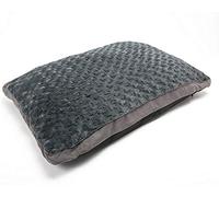 British Home Bedding - Large and Extra Large Luxurious Flat Pet Bed with Soft Flat Cushion for Pet Cats or Dogs with Removeable Cover (Extra Large - 78cm x 120cm, Spiral Grey)