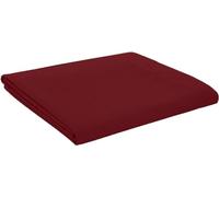 British Home Bedding - Plain Polycotton Percale Flat Bed Sheets - Premium Deluxe Hotel Quality (Burgundy Red, Single)