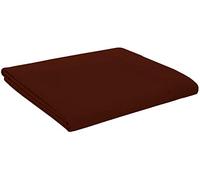 British Home Bedding - Plain Polycotton Percale Flat Bed Sheets - Premium Deluxe Hotel Quality (Chocolate Brown, Single)