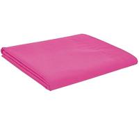 British Home Bedding - Plain Polycotton Percale Flat Bed Sheets - Premium Deluxe Hotel Quality (Fuscia Pink, Single)
