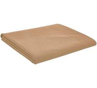 British Home Bedding - Plain Polycotton Percale Flat Bed Sheets - Premium Deluxe Hotel Quality (Latte/Light Brown, Double)
