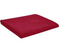 British Home Bedding - Plain Polycotton Percale Flat Bed Sheets - Premium Deluxe Hotel Quality (Red, Double)