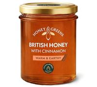 British Honey with Cinnamon - Raw, Pure & Natural | Unpasteurised Honey with Ceylon Cinnamon (240g) - Certified Authentic, 0% Added Sugar