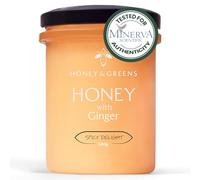 British Honey with Ginger - Raw, Pure & Natural | Unpasteurised Natural Honey with Ground Ginger (240g) - Certified Authentic, 0% Added Sugar