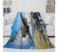 British Hurricane Fighter Soft Fleece Blanket - Military Soft Blanket Like A Hug In A Blanket - Birthday Gift for Hubby Boyfriend Girlfriend Neighbor - Gift for Yourself 60x80inch(150x200cm)