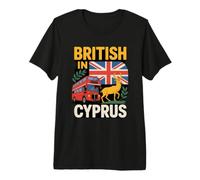 British in Cyprus Expat Mouflon Paphos Larnaca Premium T-Shirt