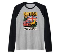 British in Cyprus Expat Mouflon Paphos Larnaca Raglan Baseball Tee