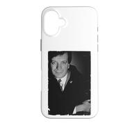 British Indie Record Label Founder Portrait Case for iPhone 16 Plus