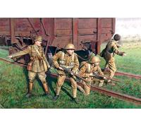 British Infantry (1917-1918) (4 Figures 1 Officer, 3 Soldiers) 1:35 Model Kit