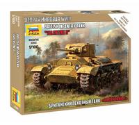 British Infantry Tank Valentine II 1:100 Plastic Model Kit ZVEZDA