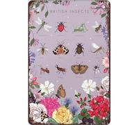 British Insects Butterflies And Wildflowers Tin Sign Vintage Cave Bar Home Wall Decor For Garden Kitchen Garage Bathroom Decor Coffee Bar Home Decor Butterfly Retro Poster Plaque Tin Signs 12x16 Inch