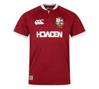 British & Irish Lions Unisex Canterbury 2025 Replica Rugby Jersey, Red Dahlia, XS