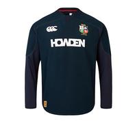 British & Irish Lions Canterbury Men's Official Canterbury Drill Top | Rugby Shirt | Water Resistant, Dark Sapphire, S