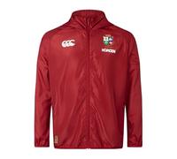 British & Irish Lions Men's Canterbury 2025 Lightweight Rain Jacket, Red Dahlia, M