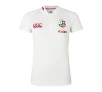British & Irish Lions Canterbury Women's Official Canterbury Polo Shirt | Breathable | Moisture Wicking, Egret, 14