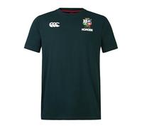 Canterbury Men's British & Irish Lions Canterbury Cotton Rugby Jersey Tee | Short Sleeve T-Shirt | Organic Cotton | Official British & Irish Lions Licensed Product Non-Technical T-Shirt, Scarab, S