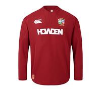 British & Irish Lions Men's Canterbury 2025 Drill Shirt, Red Dahlia, S