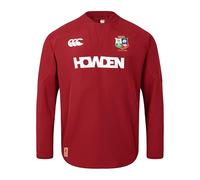 British & Irish Lions Men's Canterbury 2025 Drill Top, Red Dahlia, 4XL