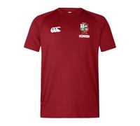 British & Irish Lions Men's Canterbury 2025 Everest Tee, Red Dahlia, 4XL