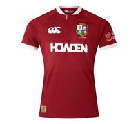 British & Irish Lions Men's Canterbury 2025 Players Rugby Jersey, Red Dahlia, M