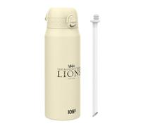 British & Irish Lions Rugby Crest Sports Thermal Water Bottle with Removable Straw, 750ml/24oz, Leak Proof Insulated Drinking Bottle, Easy to Open, Secure Lock, Dishwasher Safe