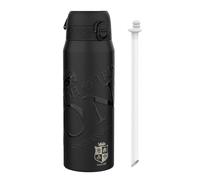 British & Irish Lions Rugby x ION8 Sports Thermal Water Bottle with Removable Straw, 750ml/24oz, Leak-Proof Vacuum Insulated Drinking Bottle, Shadow Crest Design