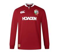 British & Irish Lions Unisex Canterbury 2025 Long Sleeve Classic Rugby Jersey, Red Dahlia, M