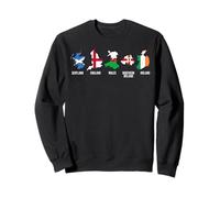British Isles Countries and Flags Suitable for Men Women. Sweatshirt