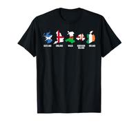 British Isles Countries and Flags Suitable for Men Women. T-Shirt