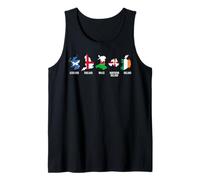 British Isles Countries and Flags Suitable for Men Women. Tank Top