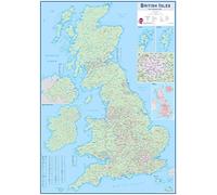 British Isles Huge Wall Map Laminated | Maps International