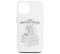 British Isles Map Sea Ireland Scotland Wales England Coins Case for iPhone 13