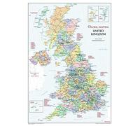 British Isles Political Large Desktop Map - Laminated Poster | 297 mm x 420 mm | A3 Small 1:2.525 m/Plastic Coated|Geographical, Roads, Cities, Rivers - Durable for Office, Classroom, & Home Decor