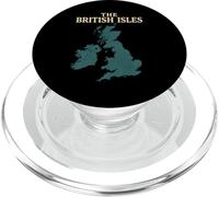 British Isles Sea Ireland Scotland Wales England Map Coins PopSockets PopGrip for MagSafe