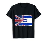 British Israeli Half Israel Half UK Flag Shirt T-Shirt