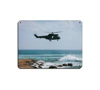 British Jaguar Helicopter Retro Poster Metal Tin Sign Chic Art Retro Iron Painting Bar People Cave Cafe Family Garage Poster Wall Decoration 12x16inch(30x40cm)