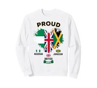 British Jamaican Nigerian Heritage Idea For Kids Culture Day Sweatshirt