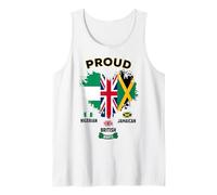 British Jamaican Nigerian Heritage Idea for Kids Culture Day Tank Top