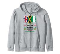 British Jamaican Nigerian Heritage Women Idea Culture Day Zip Hoodie