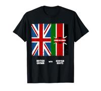 British Kenyan Flag Outfit Idea For Kids & Kenya Themed T-Shirt