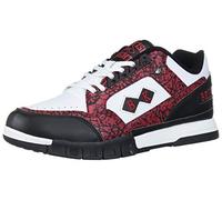 British Knights Men's Metros Fashion Sneaker, Black/Mars Red/White, 8 UK