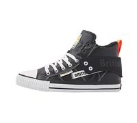 British Knights Men's Roco Tag Sneaker, Black neon Orange, 10.5 UK