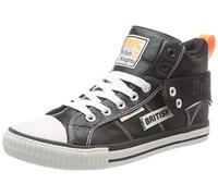 British Knights Men's Roco Tag Trainers, Black Neon Orange, 10 UK