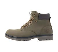 British Knights Men's Secco Ankle Boot, Olive Green, Dark Brown, 12.5 UK