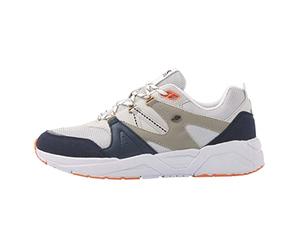 British Knights RAVEL Men's Low Shoes Trainers, Beige Ink Blue Orange, 9 UK